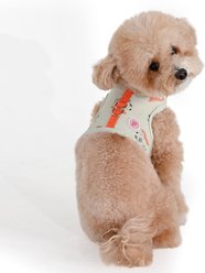 Pinkaholic New York Kiki Jacket Cute Dog Pattern No-Pull Dog Harness, Light Lime, Medium: 14.1-in chest slide 2 of 4