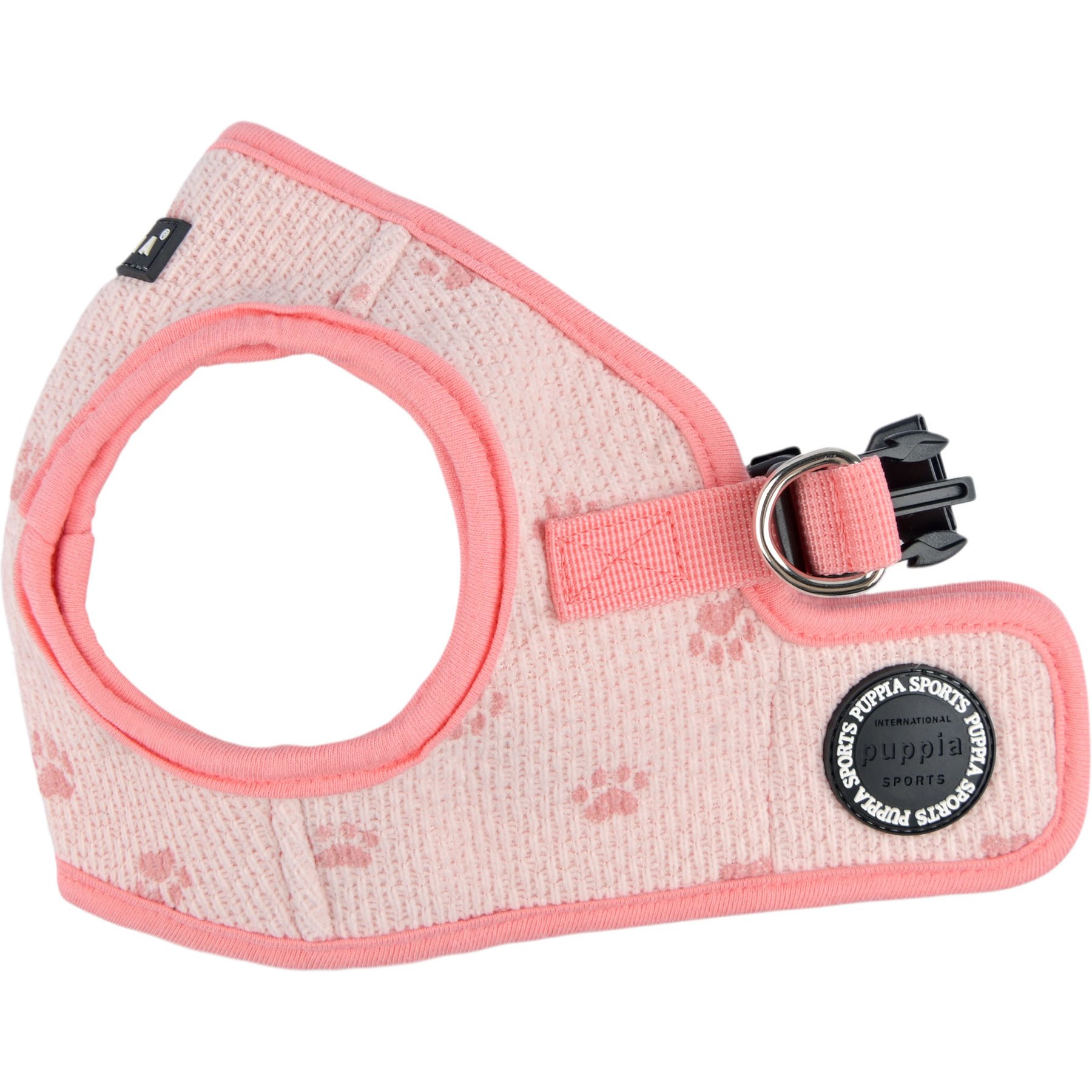 Puppia Pawprint Step-In No-Pull Dog Harness, Indian Pink, X-Large: 19.2-in chest