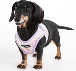 Puppia Nola Flower Pattern Step-In No-Pull Dog Harness, Violet, Medium: 14.5-in chest slide 2 of 5