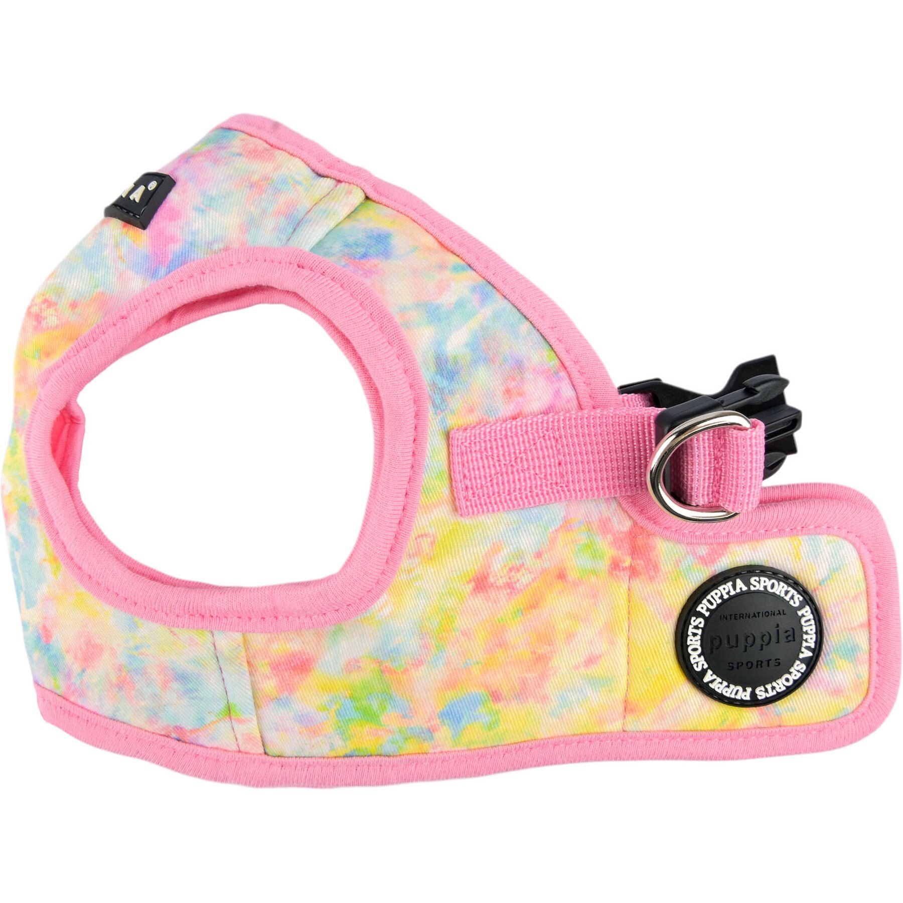 Puppia Nola Flower Pattern Step-In No-Pull Dog Harness, Pink, Large: 16.3-in chest