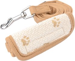 Puppia Pawprint Paw Pattern Dog Leash, Beige, Medium: 4.5-ft long, 0.6-in wide