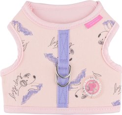 Pinkaholic New York Kiki Jacket Cute Dog Pattern No-Pull Dog Harness, Light Pink, Small: 10.9-in chest