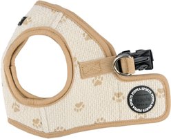Puppia Pawprint Step-In No-Pull Dog Harness, Beige, Large: 16.3-in chest