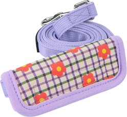 Puppia Westley Flower Pattern Dog Leash, Violet, Medium: 4.5-ft long, 0.6-in wide