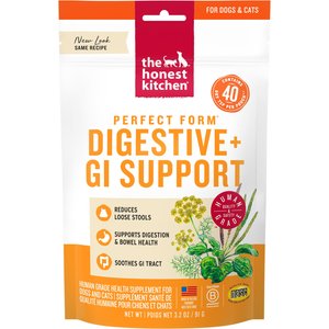The Honest Kitchen Human Grade Perfect Form Herbal Digestive Dog & Cat Supplement, 3.2-oz bag