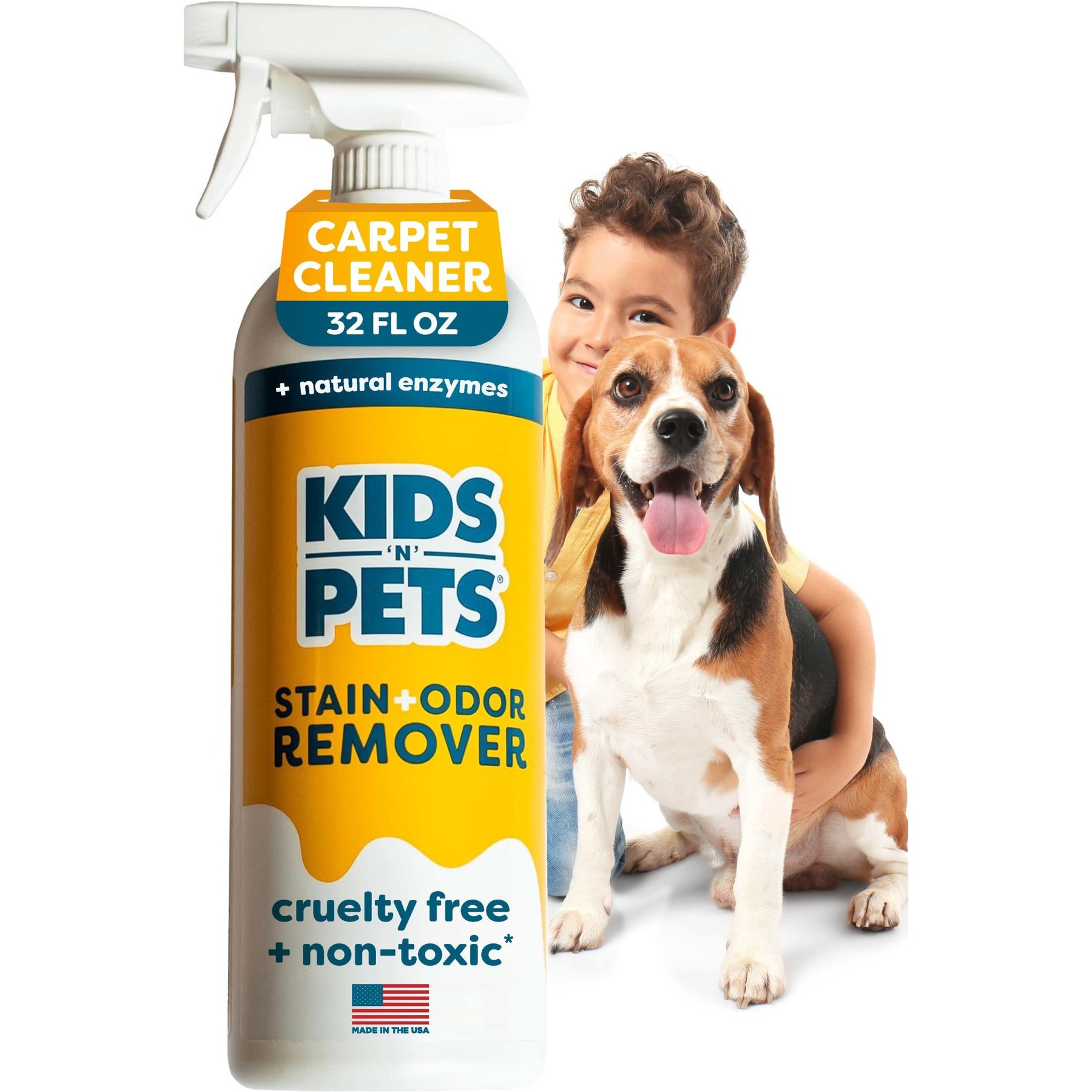 KIDS 'N' PETS Instant All Purpose Stain & Odor Remover, 32-fl oz bottle
