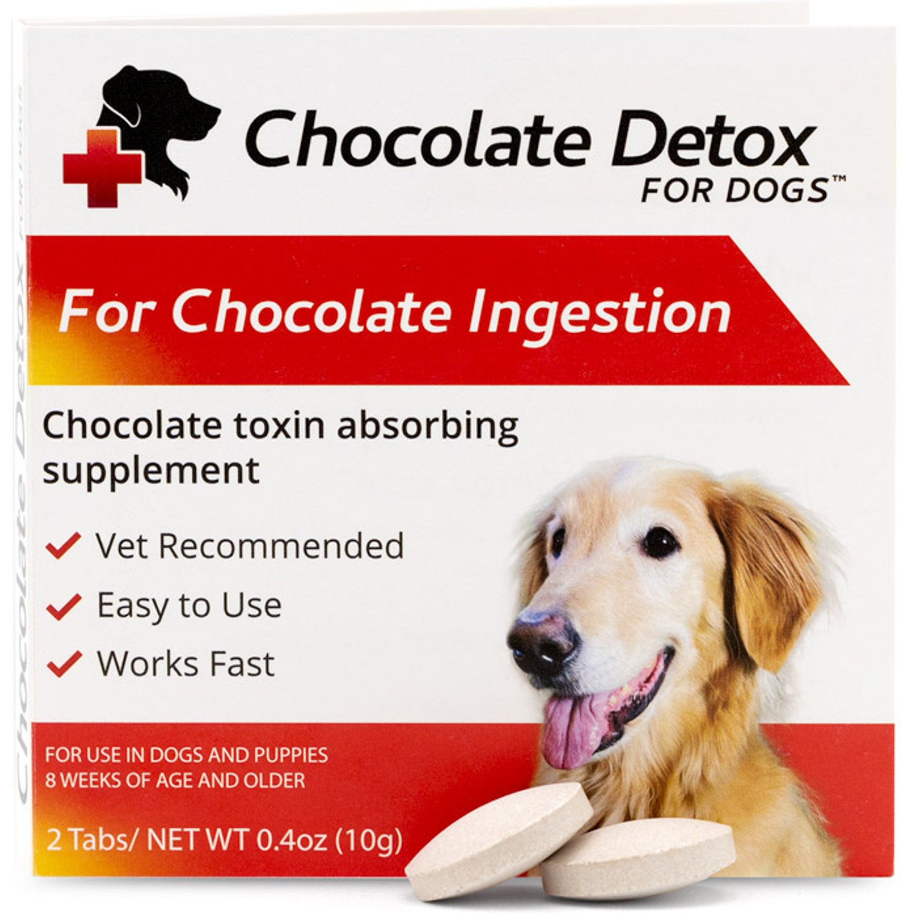 Chocolate Detox for Dogs Chocolate Detox Medication for Dogs, 2 count