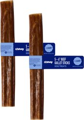 Chewy Made Beef Gullet Stick 5-6" Dog Treats (FORMERLY BONES & CHEWS), 2 count bundle
