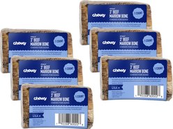 Chewy Made Roasted Marrow Bone 3" Dog Treat (FORMERLY BONES & CHEWS), 6 count bundle