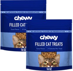 Chewy Made Tuna Flavor Filled Crunchy Cat Treats (FORMERLY TINY TIGER), 32-oz bundle
