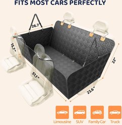 NonoPets Universal Hard-Bottom Extender Rear Bench Travel Hammock Dog & Cat Car Seat Cover slide 2 of 4