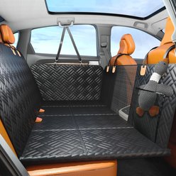 NonoPets Universal Hard-Bottom Extender Rear Bench Travel Hammock Dog & Cat Car Seat Cover