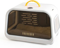 NonoPets Panoramic Window Dog & Cat Carrier, White slide 2 of 6