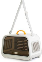 NonoPets Panoramic Window Dog & Cat Carrier, White