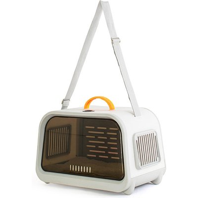 NonoPets NonoPets Panoramic Window Dog & Cat Carrier, White