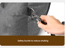 NonoPets All-Season Orthopedic Dog & Cat Car Seat, Grey slide 2 of 8