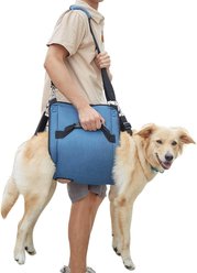 NonoPets Dog Lift Harness & Carry Sling, Blue, XX-Large