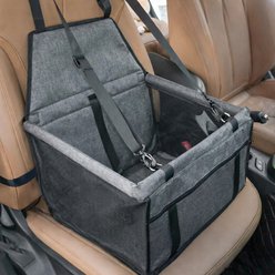 NonoPets 2-in-1 Reinforced Dog & Cat Car Booster Seat, Grey