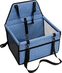 NonoPets 2-in-1 Reinforced Dog & Cat Car Booster Seat, Blue