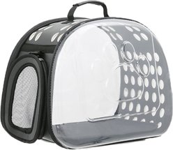 NonoPets Panoramic Sightseeing Space Capsule Dog & Cat Carrier, Grey, Small slide 1 of 5