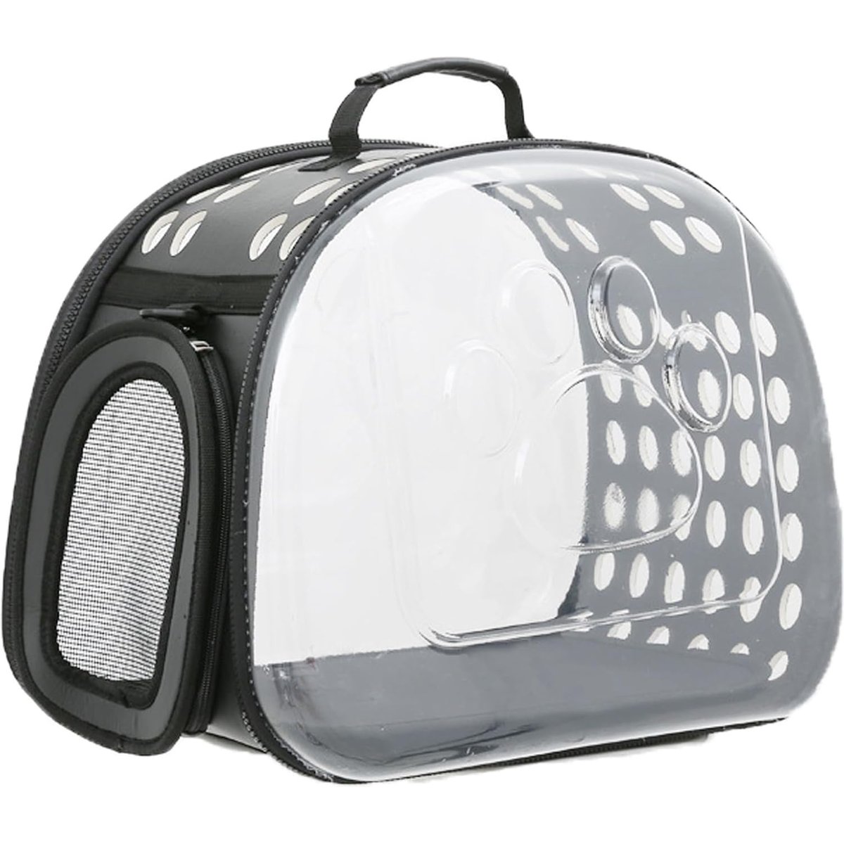 NonoPets Panoramic Sightseeing Space Capsule Dog & Cat Carrier, Grey, Large