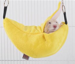 NonoPets Natural Hand-Woven Seagrass Small Pet Hammock, Yellow