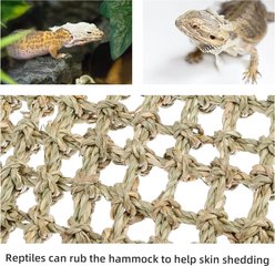 NonoPets Hand-Woven Natural Seagrass Small Pet Hammock slide 2 of 7
