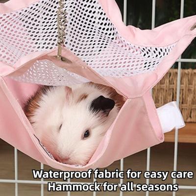 Show full view: NonoPets Double-Layer Breathable Mesh Small Pet Hammock, Pink, Medium slide 6 of 8