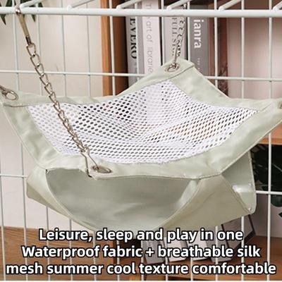 Show full view: NonoPets Double-Layer Breathable Mesh Small Pet Hammock, Pink, Medium slide 8 of 8