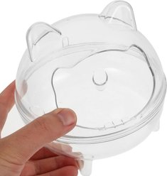 NonoPets Panoramic Transparent Hamster Bathroom, 5.51 x 5.51 x 5.12-in slide 2 of 3