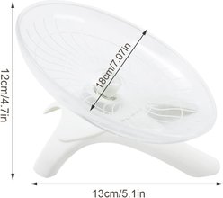 NonoPets Silent Flying Saucer Hamster Wheel, White slide 2 of 7
