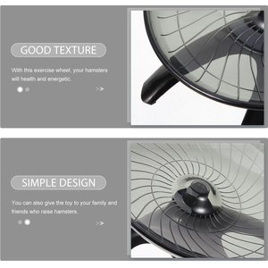 NonoPets Silent Flying Saucer Hamster Wheel, Black