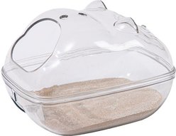 NonoPets Panoramic Transparent Hamster Bathroom, 6.3 x 4.06 x 3.94-in