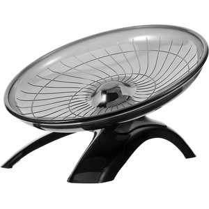 NonoPets Silent Flying Saucer Hamster Wheel, Black
