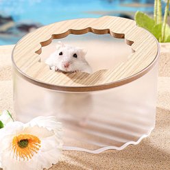 NonoPets Transparent Hamster Sand Bath Container