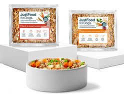 JustFoodForDogs Variety Pack Frozen Human-Grade Fresh Dog Food, 5.5-oz pouch, case of 18