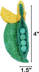 Nibbles by A&E Cage Company Peas In a Pod Loofah Small Pet Toy, Multicolor slide 2 of 4