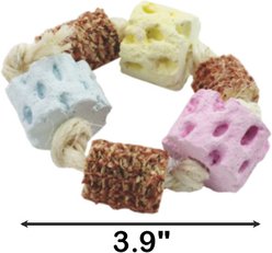 Nibbles by A&E Cage Company Corny Calcium Ring Small Pet Toy, Multicolor slide 2 of 4