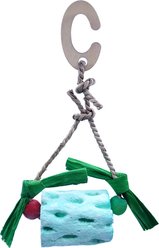 Nibbles by A&E Cage Company Calcium Roller Hanging Small Pet Chew Toy, Multicolor