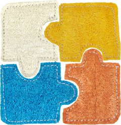 Nibbles by A&E Cage Company Piece Out Puzzle Loofah Small Pet Chew Toy, Multicolor slide 2 of 3