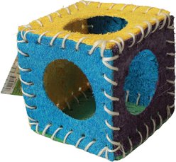 Nibbles by A&E Cage Company Loofah Cube Small Pet Toy, Multicolor slide 2 of 3