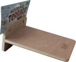 Nibbles by A&E Cage Company Wooden Platform Smallpet Cage Accessory, Brown, Small slide 2 of 6