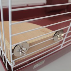 Nibbles by A&E Cage Company Corner Shelf Smallpet Cage Accessory, Brown, Small slide 2 of 6