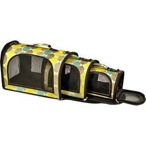 Happy Beaks by A&E Cage Company The Excursion Smallpet Carrier, Tan Leaf, Large