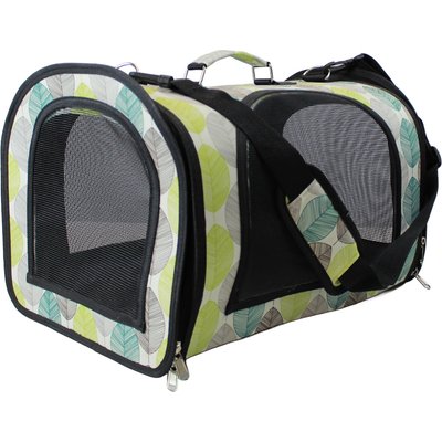 Happy Beaks by A&E Cage Company Happy Beaks by A&E Cage Company The Excursion Smallpet Carrier, Tan Leaf, Large