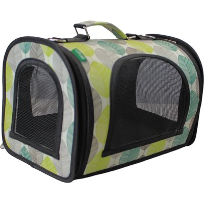 Happy Beaks by A&E Cage Company Happy Beaks by A&E Cage Company The Excursion Smallpet Carrier, Tan Leaf, Medium