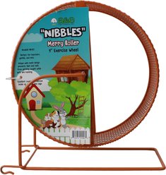 Nibbles by A&E Cage Company 9-in Wheel Hamster & Mouse Toy, Orange