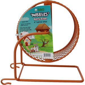Nibbles by A&E Cage Company 4-in Wheel Hamster & Mouse Toy, Orange