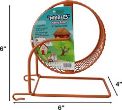 Nibbles by A&E Cage Company 4-in Wheel Hamster & Mouse Toy, Orange slide 2 of 5