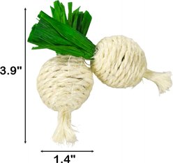 Nibbles by A&E Cage Company Turnip Twins Small Pet Chew Toy, Multicolor slide 2 of 3